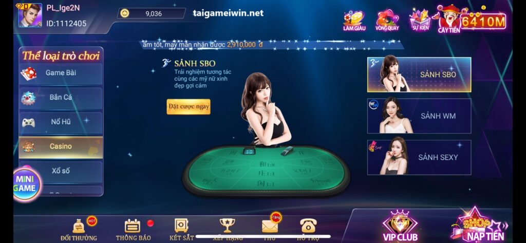 sảnh game live casino IWIN68, IWIN68, IWIN, game live casino uy tín
