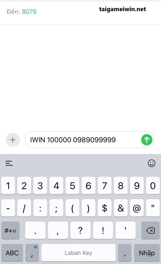 nạp tiền IWIN bằng sms, cách nạp tiền IWIN bằng SMS, nạp tiền IWIN68, hướng dẫn nạp tiền IWIN