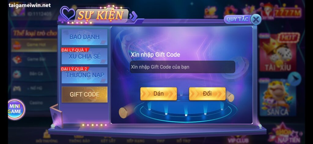 Code game đổi thưởng, code game IWIN68, cách nhập mã code game, code game đổi thưởng IWIN68