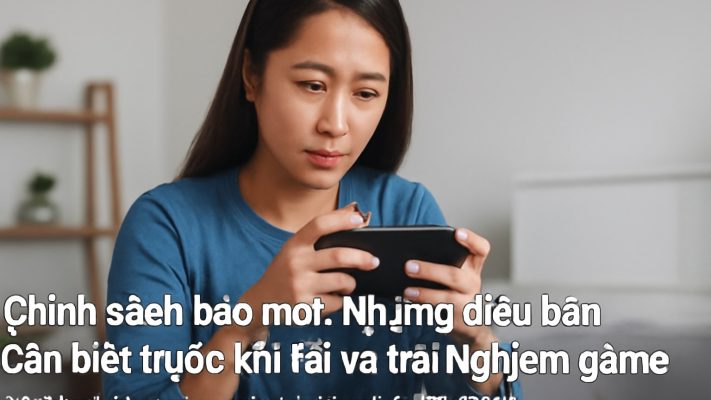Chính sách bảo mật: Những điều bạn cần biết trước khi tải và trải nghiệm game