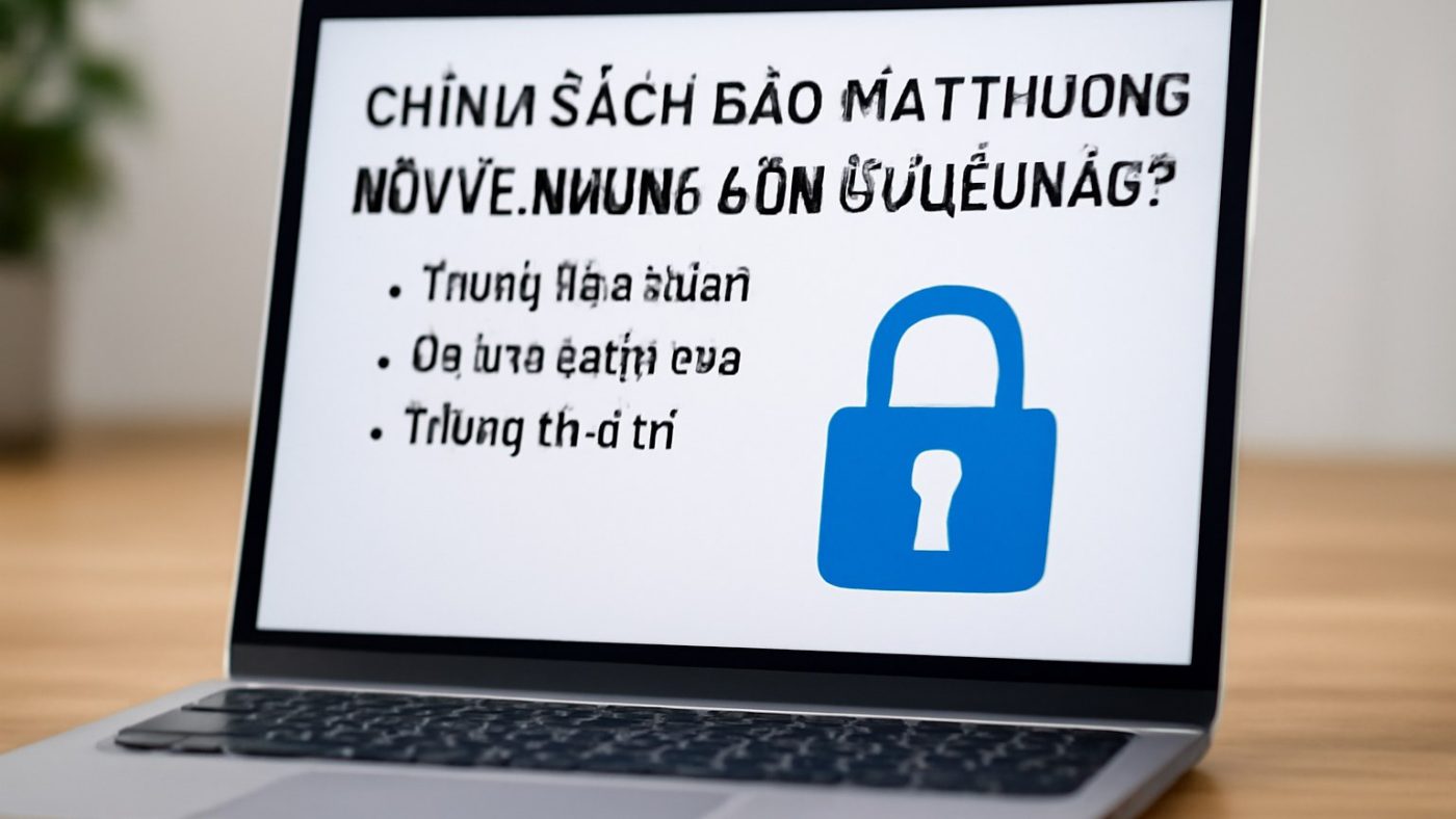 1) Chính sách bảo mật thường nói về những loại dữ liệu nào? Minh họa: 1) Chính sách bảo mật thường nói về những loại dữ liệu nào?