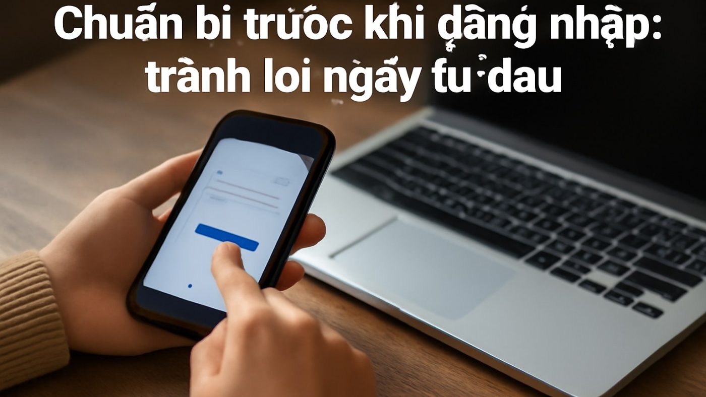 Chuẩn bị trước khi đăng nhập: tránh lỗi ngay từ đầu Minh họa: Chuẩn bị trước khi đăng nhập: tránh lỗi ngay từ đầu