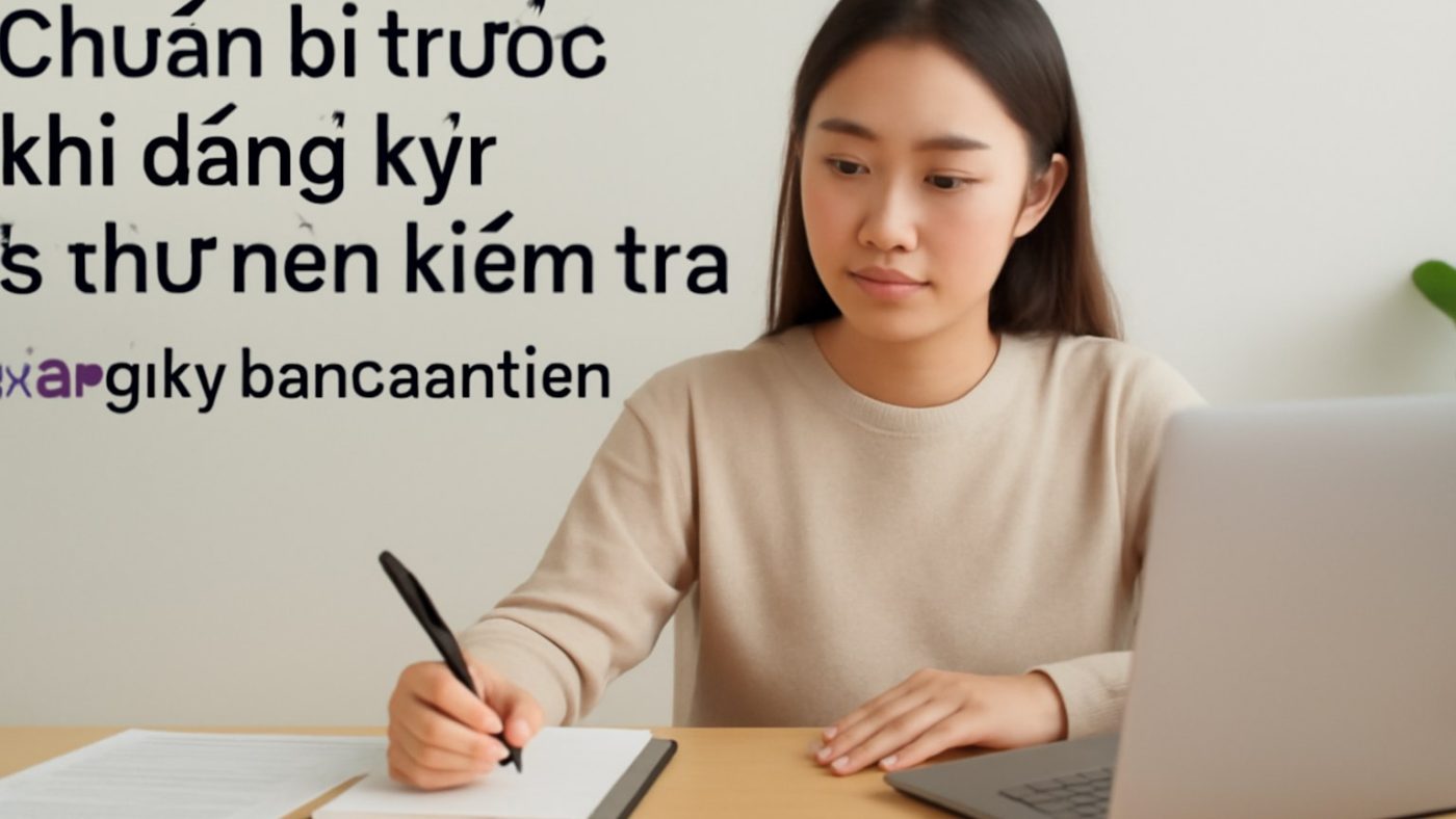 Minh họa: Chuẩn bị trước khi đăng ký: 5 thứ nên kiểm tra