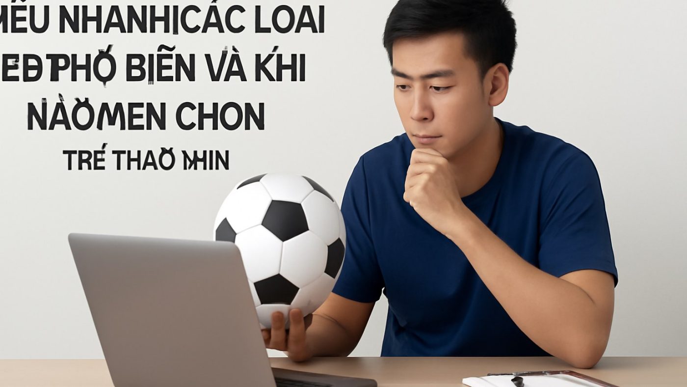 Minh họa: Hiểu nhanh các loại kèo phổ biến và khi nào nên chọn