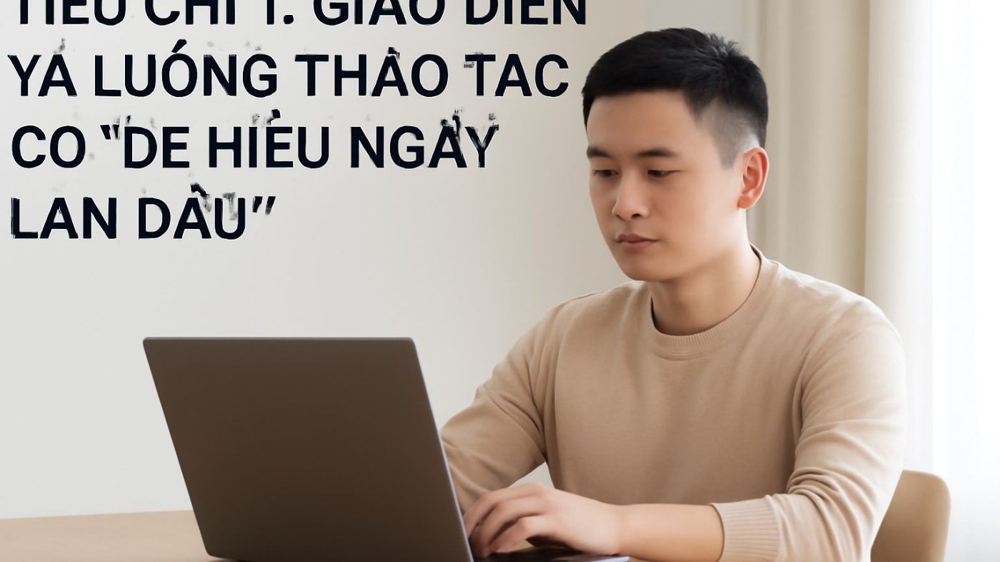 Minh họa: Tiêu chí 1: Giao diện và luồng thao tác có “dễ hiểu ngay lần đầu”