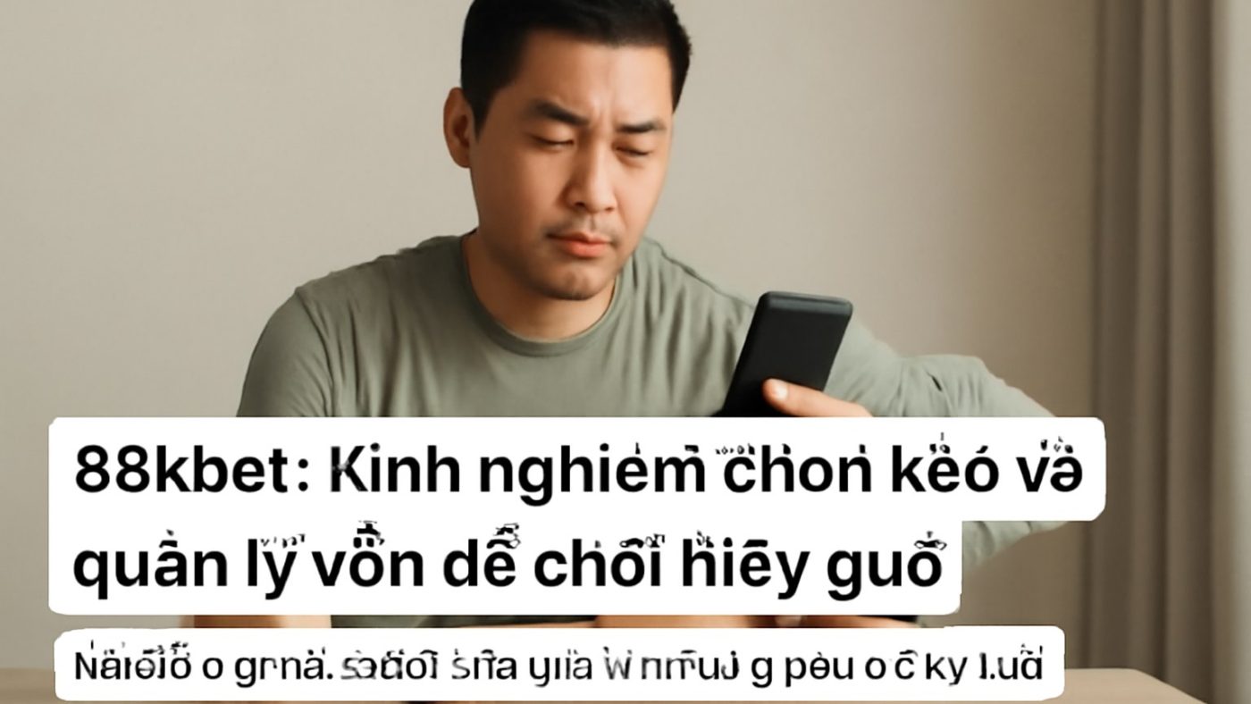 88kbet: Kinh nghiệm chọn kèo và quản lý vốn để chơi hiệu quả